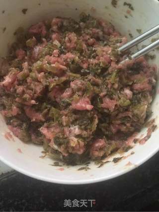 酸菜包子的做法步骤:4