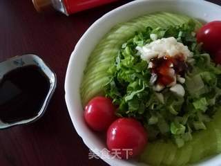 中式蔬菜沙拉的做法步骤:5