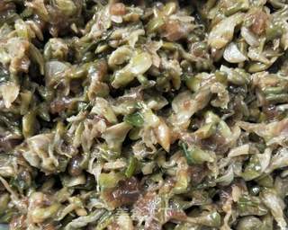 香煎槐花牛肉馄饨的做法步骤:4