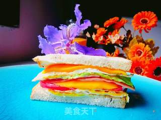 芒果三明治的做法步骤:11