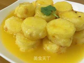 橙汁玉子豆腐的做法步骤:14