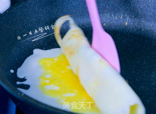 平底锅宝宝肠粉的做法步骤:6