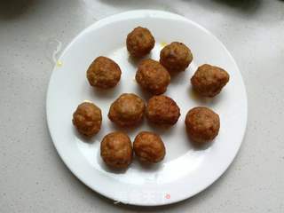 荸荠肉丸菠菜汤的做法步骤:14