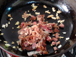 葱香腊肉炒饭的做法步骤:5
