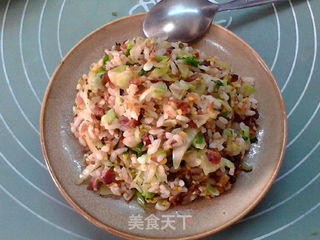 葱香腊肉炒饭的做法步骤:10