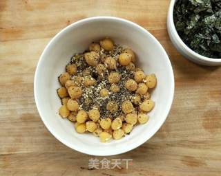 海苔芝麻烤鹰嘴豆的做法步骤：7