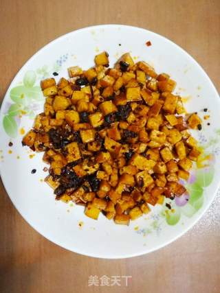 豆干花生香菇辣酱的做法步骤:4