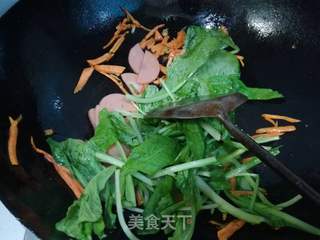 炒饼的做法步骤:14