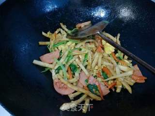 炒饼的做法步骤:18