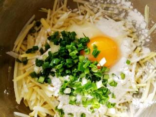 土豆丝饼的做法步骤:5