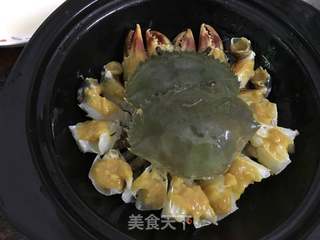 豆酱焗蟹的做法步骤:6