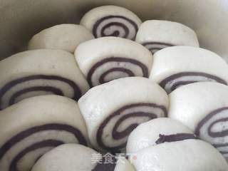 黑米面双色馒头的做法步骤:8