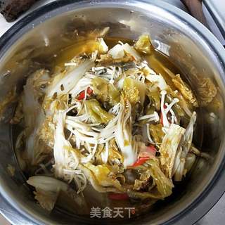 酸汤肉片的做法步骤:11