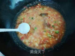 番茄紫菜疙瘩汤的做法步骤:16