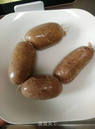黑椒猪肉肠的做法步骤:7