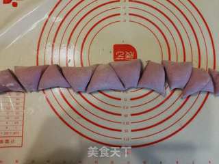 奶香紫薯玫瑰花卷的做法步骤:23