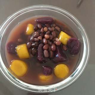 红豆芋圆糖水的做法步骤:4