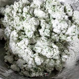 艾草糯米团子的做法步骤:9