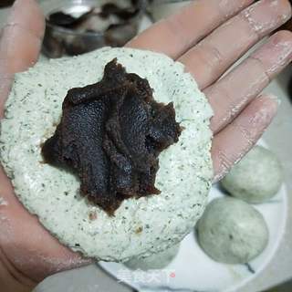 艾草糯米团子的做法步骤:11