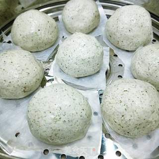 艾草糯米团子的做法步骤:12