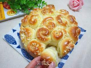 #静置揉面法#花朵排包的做法步骤:31