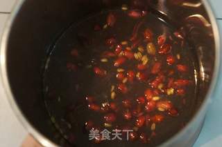 花生莲子羹的做法步骤:5