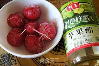 糖醋萝卜花的做法步骤:3