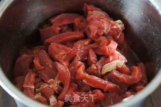 嫩炒牛肉条的做法步骤:3