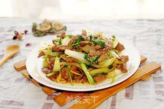 嫩炒牛肉条的做法步骤:7