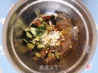黄瓜拌凉粉的做法步骤:4