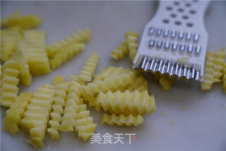 芝士波形薯条的做法步骤:3