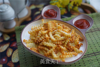 芝士波形薯条的做法步骤:7