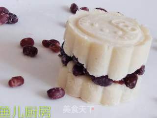 山药蜜豆糕──“鱼儿厨房”私房菜的做法步骤:11