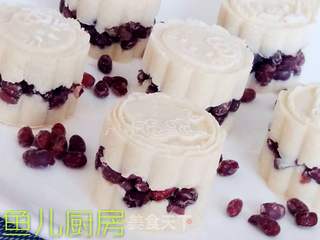 山药蜜豆糕──“鱼儿厨房”私房菜的做法步骤:12