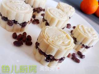 山药蜜豆糕──“鱼儿厨房”私房菜的做法步骤:13