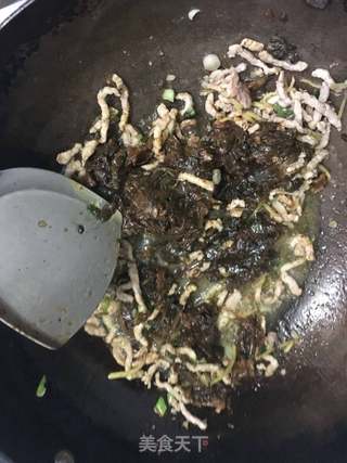 咸菜肉丝面的做法步骤:5
