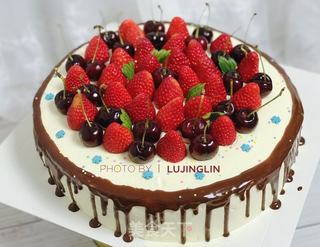 12寸戚风生日蛋糕的做法步骤:16