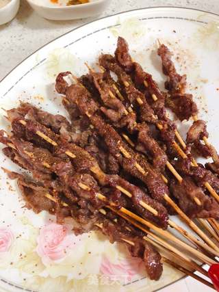 孜然烤牛肉的做法步骤:7