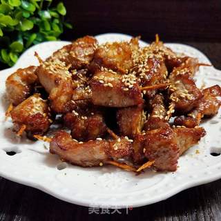 牙签肉的做法步骤：7