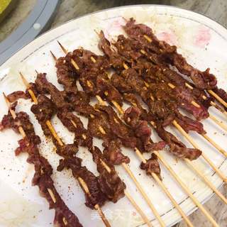 孜然烤牛肉的做法步骤:10