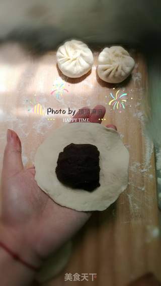 松松软软豆沙包的做法步骤:8
