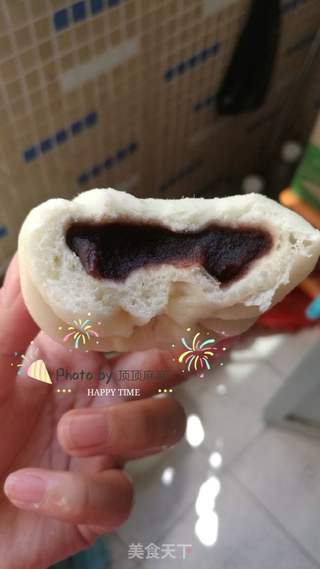 松松软软豆沙包的做法步骤:14