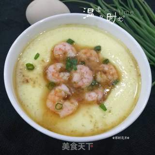 虾仁蒸蛋的做法步骤:13