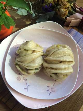 葱香花卷的做法步骤:14