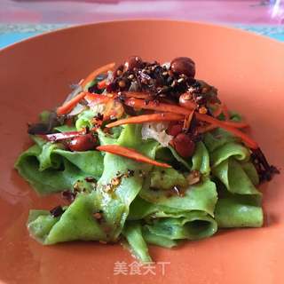 红油手擀菠菜面的做法步骤：13