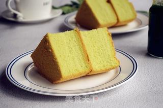 菠菜戚风蛋糕的做法步骤:13