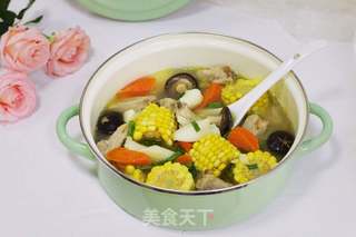 胡萝卜玉米山药排骨汤的做法步骤:10