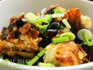 香蒸豆豉鱼背──“鱼儿厨房”私房菜的做法步骤:12