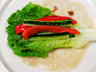 川香鳗鱼卷饼的做法步骤:15