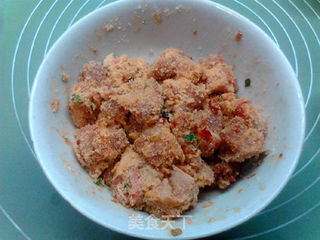 竹笼粉蒸牛肉的做法步骤：7